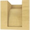 Ekena Millwork 4"W x 4"D x 4"H Wide Yorktown Rough Cedar Woodgrain TimberThane Corbel, Primed Tan CORUR04X04X04YORRCPR - alternate 5